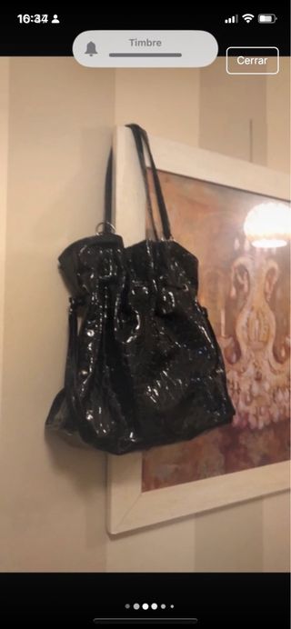 Bolso Piel Dimoni Negro. Comprado en Zapatería 