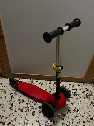 Patinete infantil 3 ruedas rojo