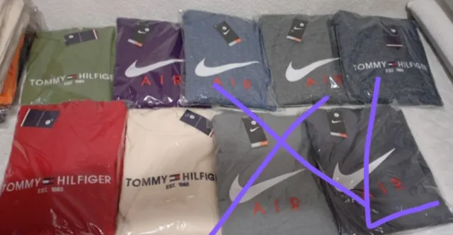Lote 5 Sudaderas Nike y Tommy Hilfiger