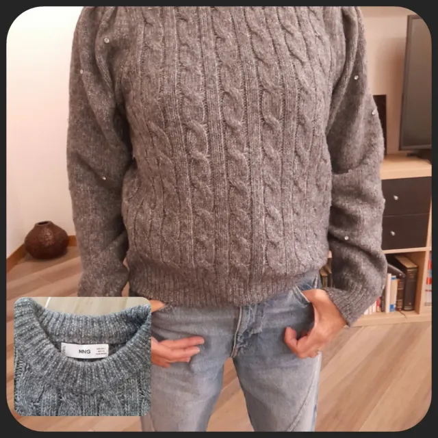 Jersey MNG trenzado con pedrería Talla S