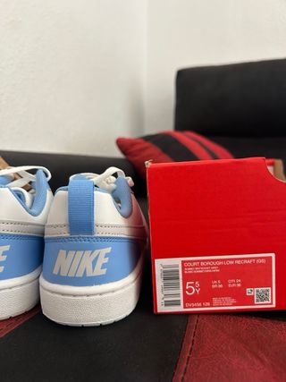 Nike Court Borough Low Recraft (GS) Azul/Blanco