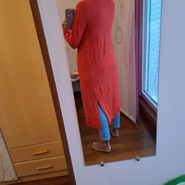 Chaqueta larga punto Mango Talla XS