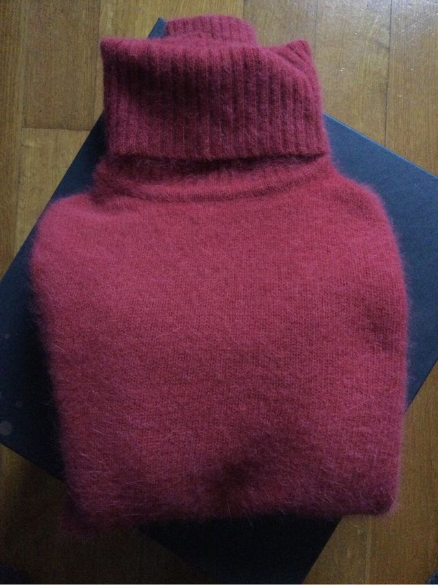 Maglia in angora arancione