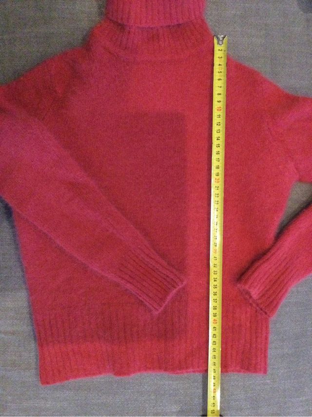 Maglia in angora arancione