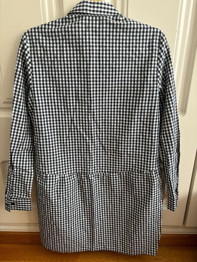 Vestido camisero cuadros vichy Stradivarius