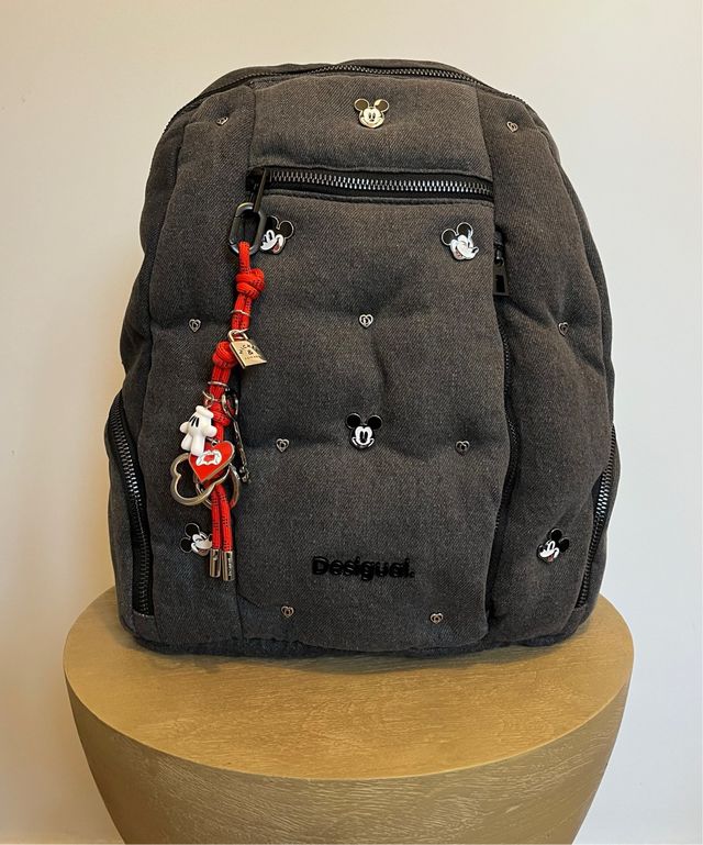Mochila Desigual Mickey Mouse Gris