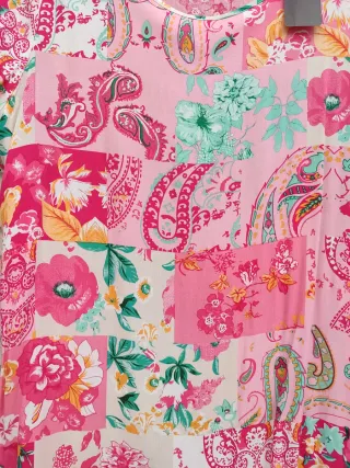 Vestido largo estampado floral