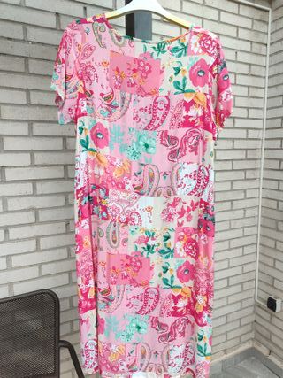 Vestido largo estampado floral