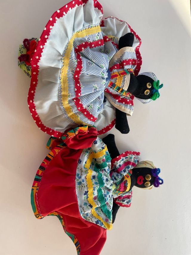 Muñeca cubana artesanal dos cuerpos