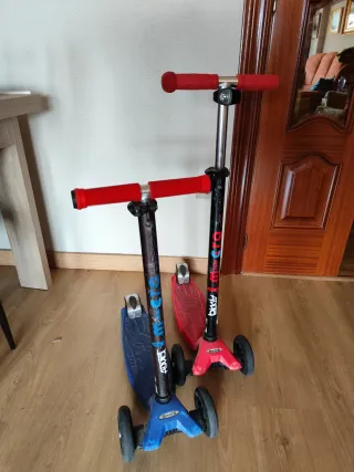 Patinete Micro 3 Ruedas Azul y Rojo