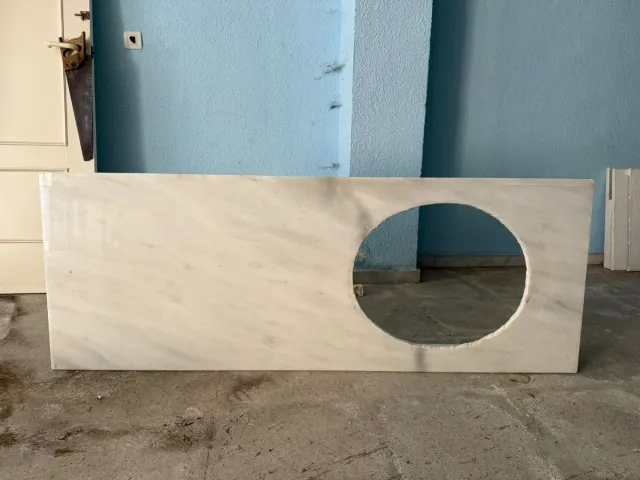 Encimera de mármol con hueco para lavabo