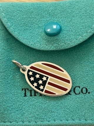 Charm Tiffany & Co. bandiera americana raro