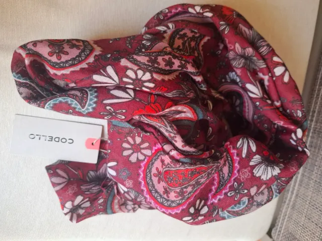 Sciarpa stampata Codello bordeaux
