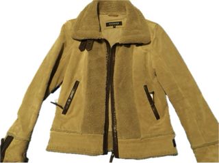 Cazadora de piel doble faz mujer