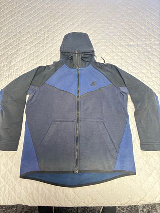 Sudadera Nike Tech Fleece Cortavientos Azul/Gris