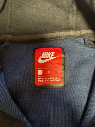 Sudadera Nike Tech Fleece Cortavientos Azul/Gris