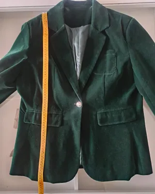 Blazer terciopelo verde talla 42