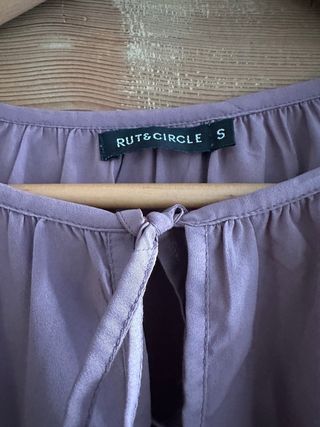 Rut & Circle Blusa Rosa/Lila Encaje