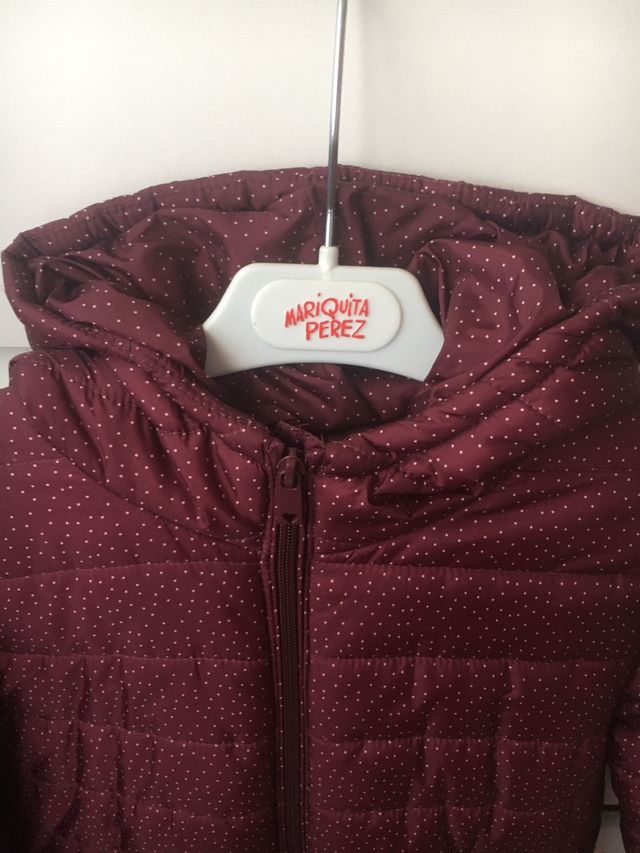 Abrigo OVS niña burdeos 8-9 años