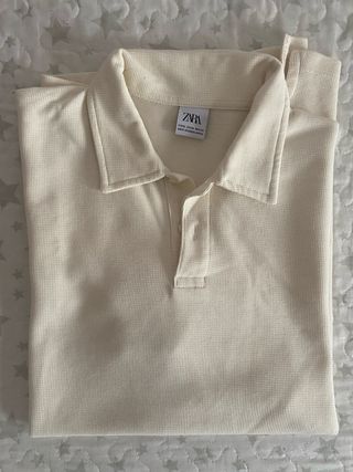Polo Zara Talla M Crudo Nuevo