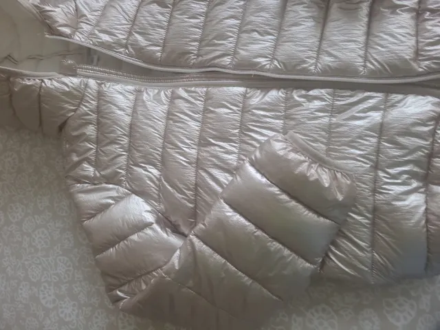 Abrigo acolchado niña Talla 12 años, Dorada OKAIDi