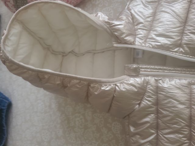 Abrigo acolchado niña Talla 12 años, Dorada OKAIDi