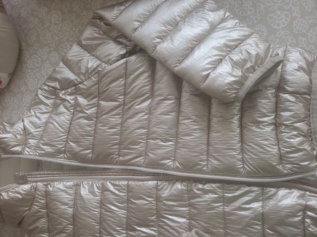 Abrigo acolchado niña Talla 12 años, Dorada OKAIDi