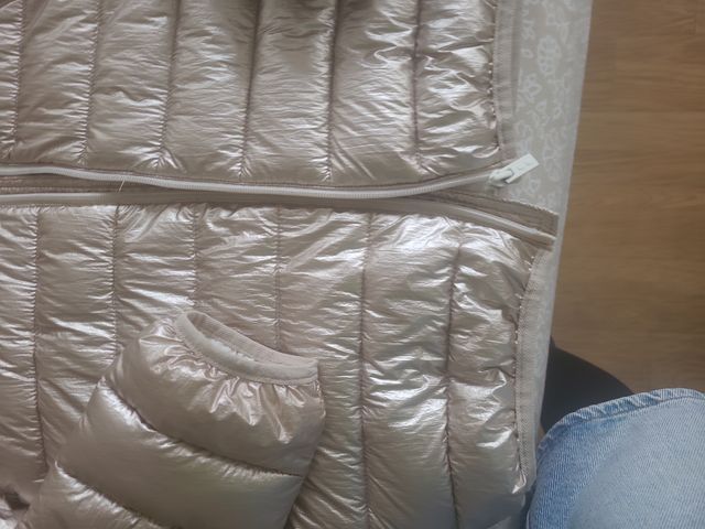 Abrigo acolchado niña Talla 12 años, Dorada OKAIDi