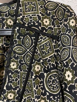 Vestido Sfera estampado verde talla S