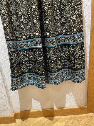 Vestido Sfera estampado verde talla S