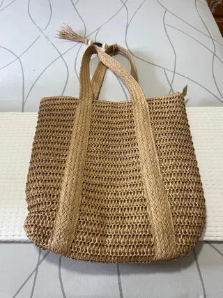 Bolso de rafia tejido