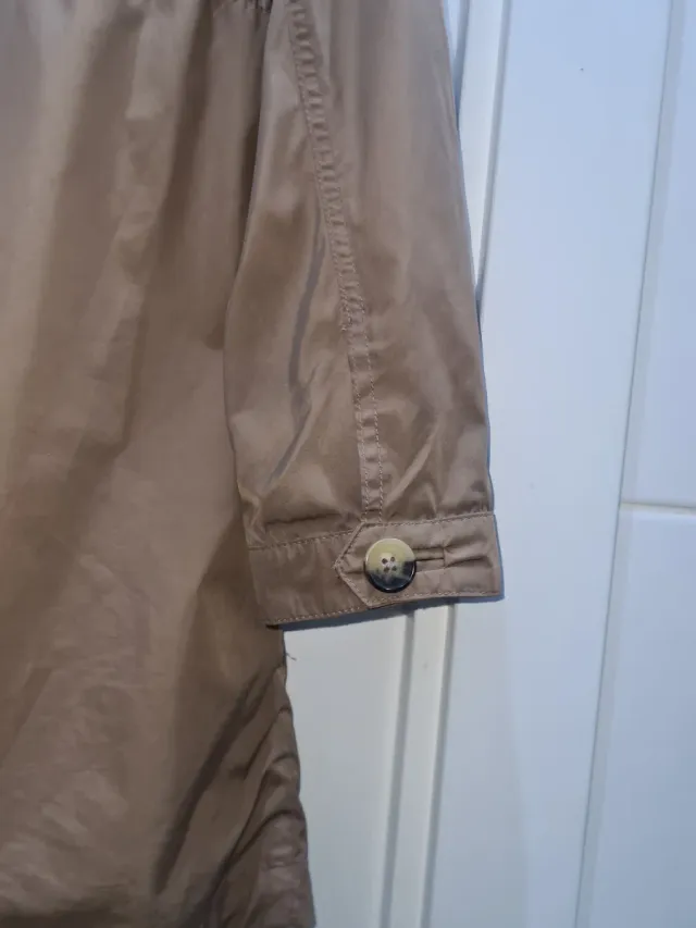 Chubasquero largo Massimo Dutti marrón