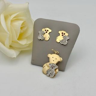 Conjunto Tous Oro 18kt rubies y Diamantes