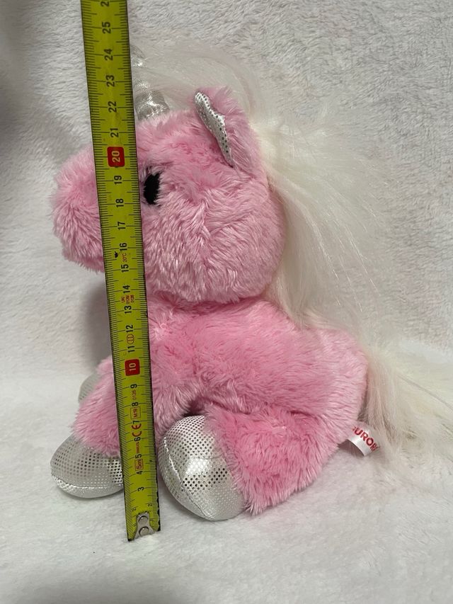 Unicornio de peluche rosa