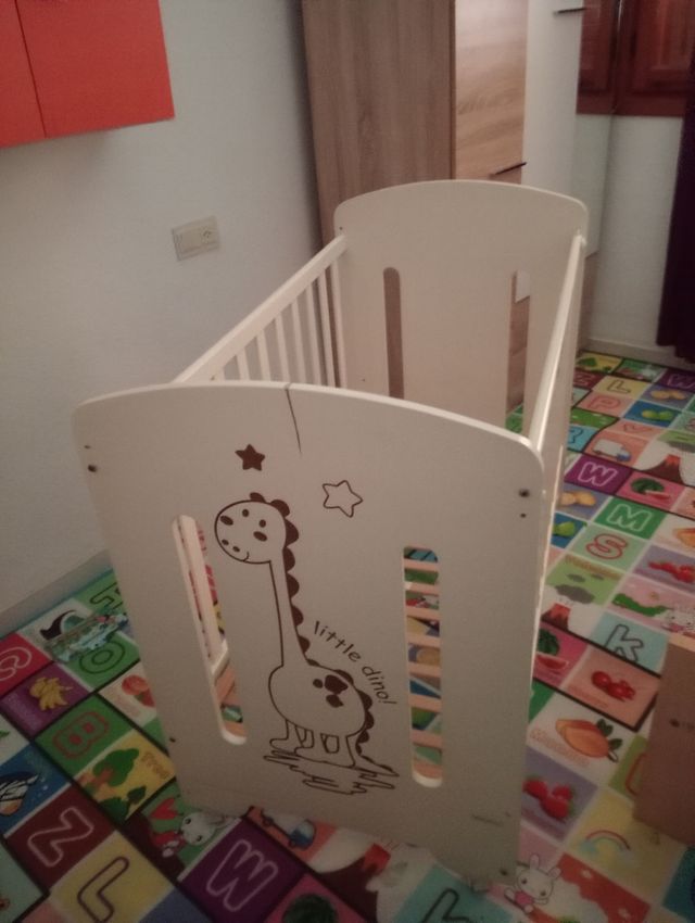 Súper Precio Cuna infantil con diseño de dinosauri