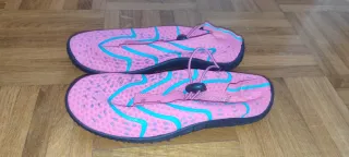 Escarpines niña rosa y azul talla 34