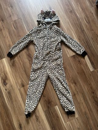Pijama niña leopardo con capucha