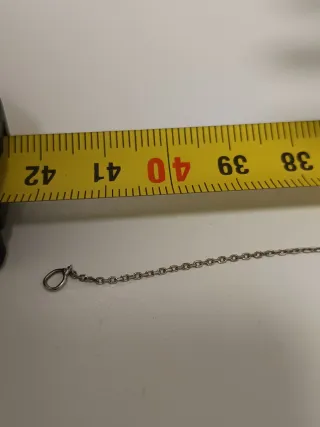 Cadena de plata de ley con infinito