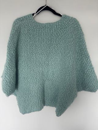 Jersey punto oversize teal talla L