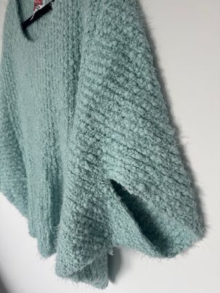 Jersey punto oversize teal talla L