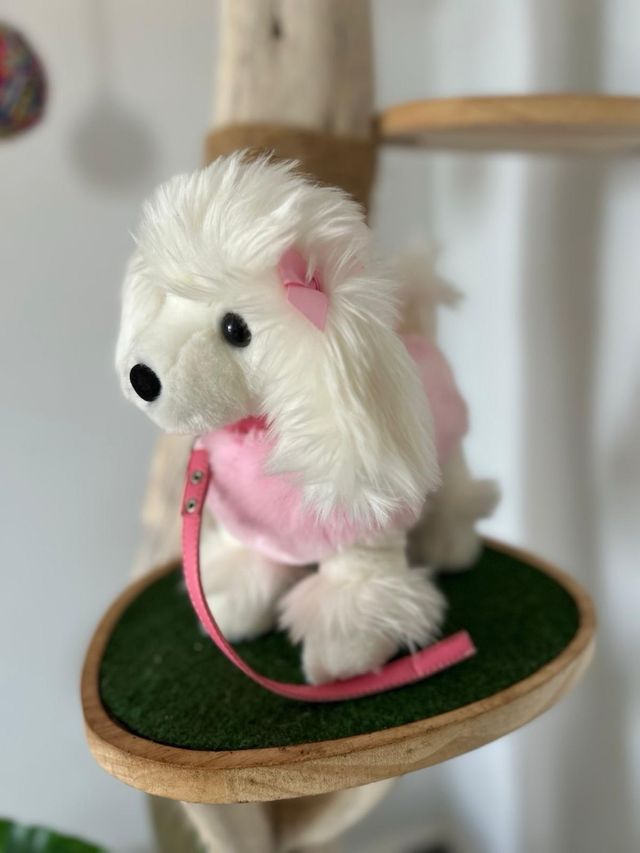 Peluche Perro Caniche Blanco Keel Toys