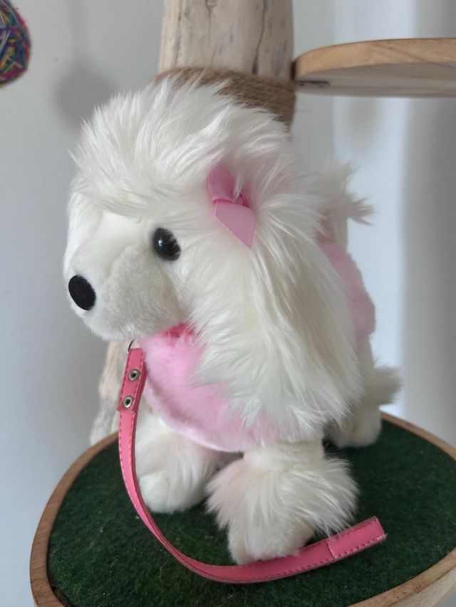 Peluche Perro Caniche Blanco Keel Toys