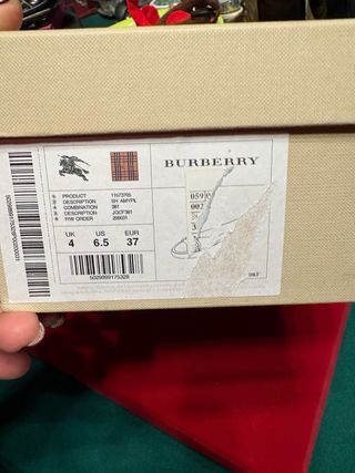 Scarpe Burberry Donna Tg 37