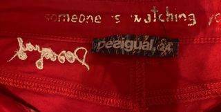 Pantalón Desigual Rojo Mujer