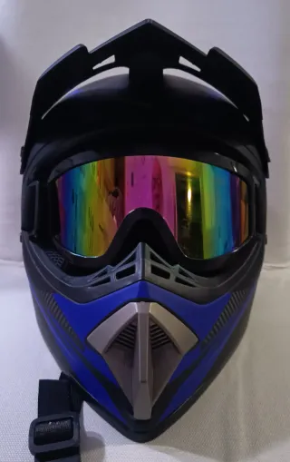 Casco Bici Integral Gafas Talla M Nuevo