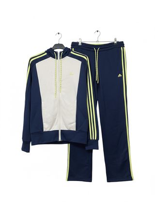 Conjunto Adidas S Azul y Beige