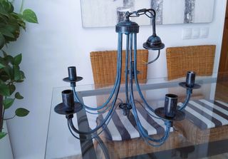 Lámpara de techo 5 brazos Artesanía Joalpa