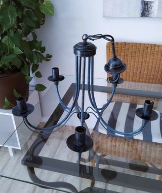 Lámpara de techo 5 brazos Artesanía Joalpa