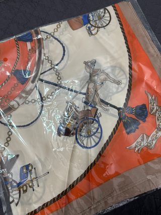 Foulard fantasia carrozze e cavalli