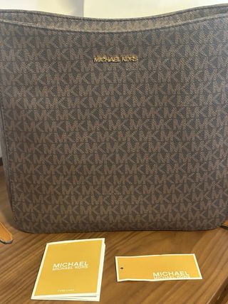 Bolso Michael Kors Marrón y Dorado